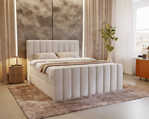 Łóżko kontynentalne Magic z przednim panelem